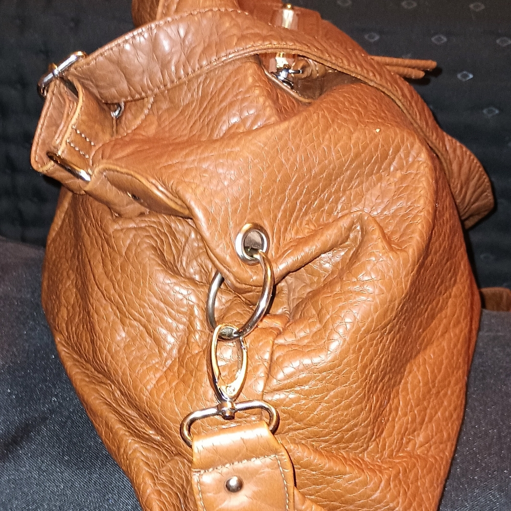 Brown Leather Lrg Hobo Style Crossbody By. Candies - Picture 3 of 7
